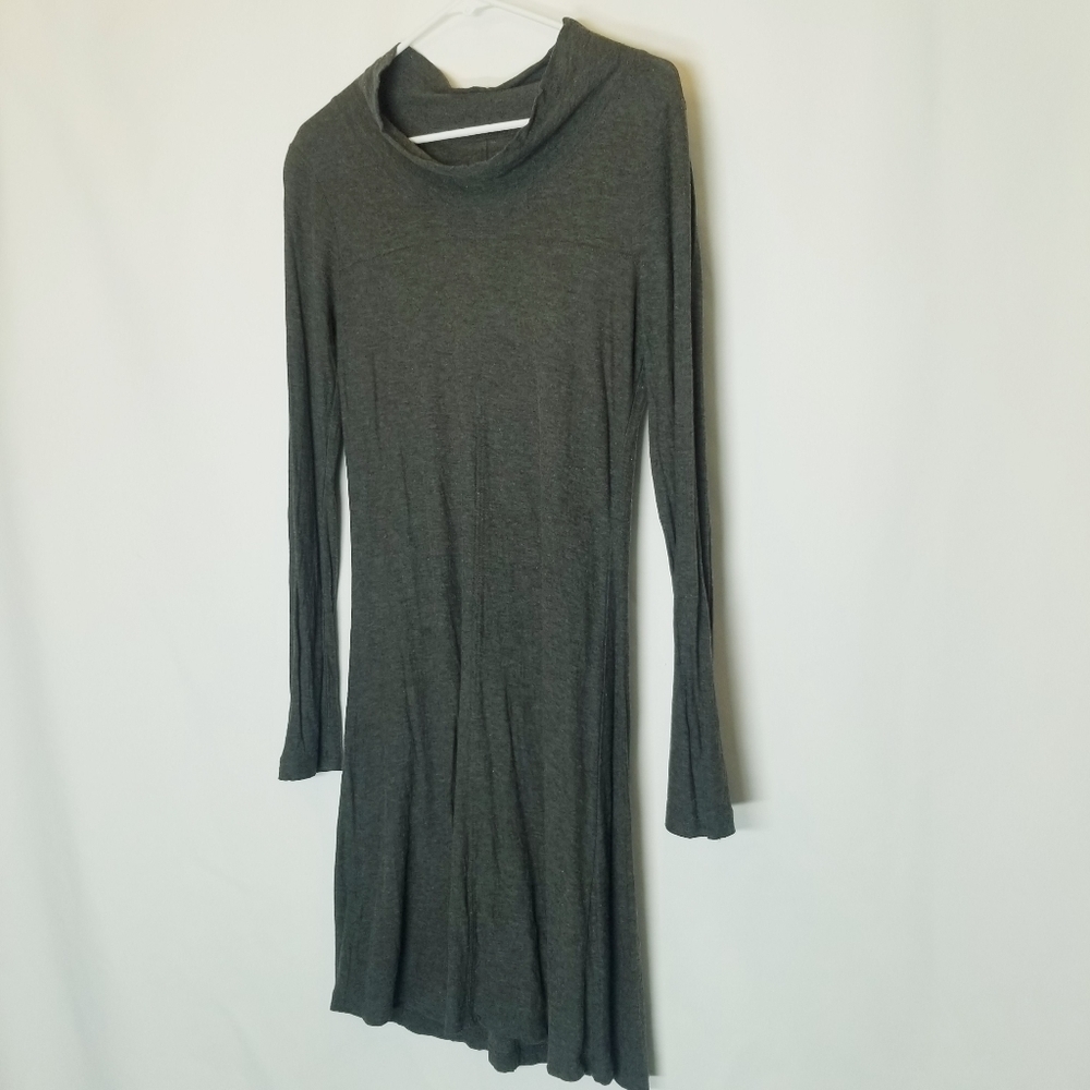 Horny Toad Gray Soft Long sleeve dress cowl neck size Small Lightweight Summer.